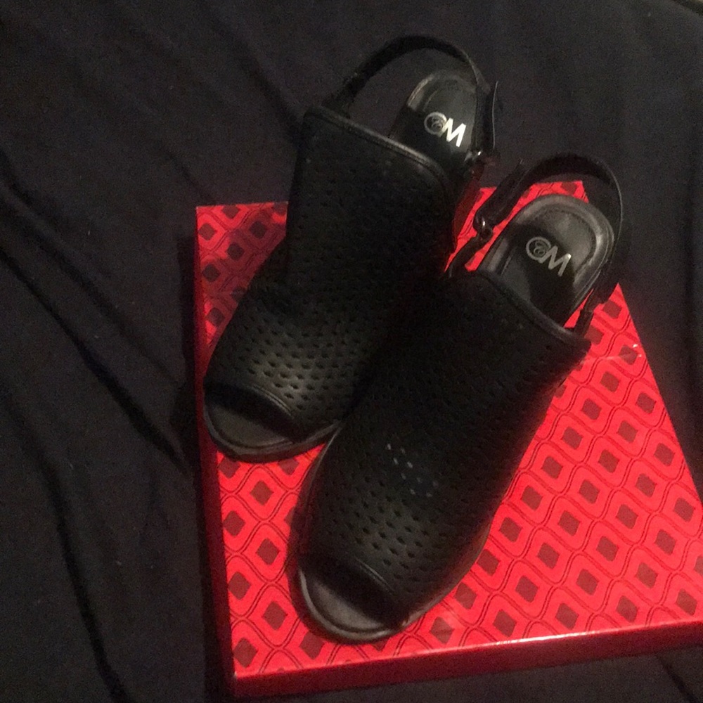 Black Block Heels
